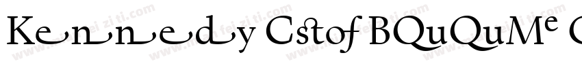 Kennedy Cus Book GD字体转换